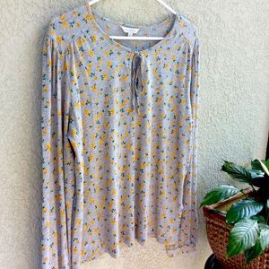 Lucky Brand Cotton/ Modal Print Top